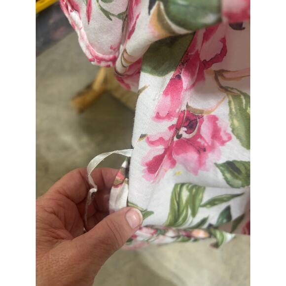 Show Me Your Mumu Brie Floral Robe 0/S Pink & Green Garden Blooms Kimono-Style - Picture 7 of 7